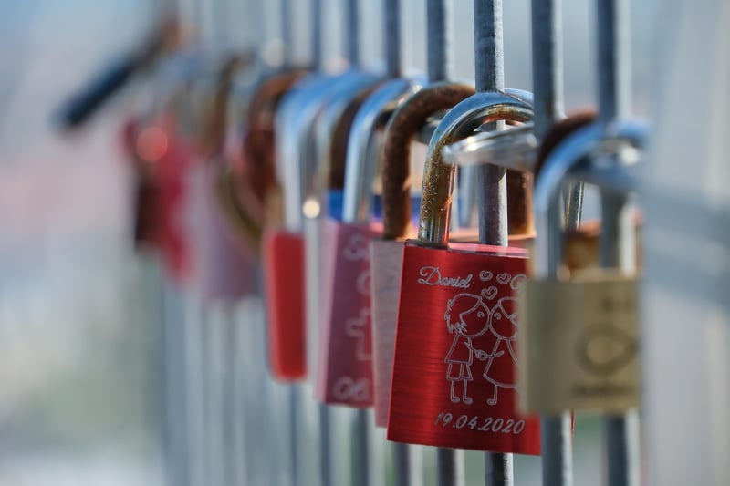 Love lock bridge in Paris